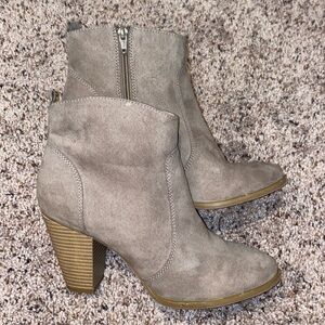 Beige Booties